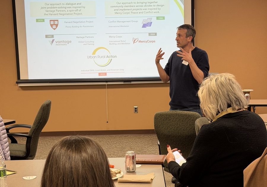 A facilitator leading an ELC session